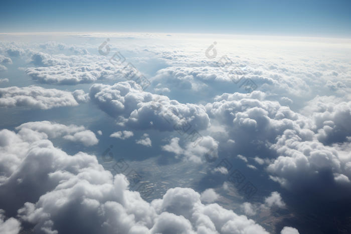 天空中的云彩彩平流层
