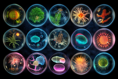 生物细菌培养皿显微镜下摄影图22