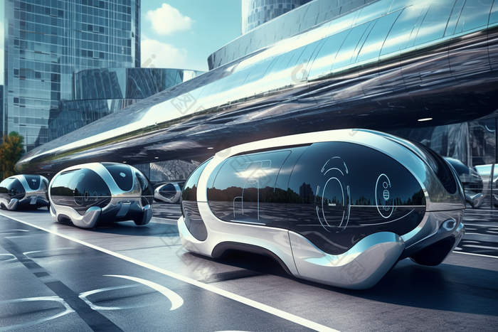 智慧城市无人驾驶车辆科技未来