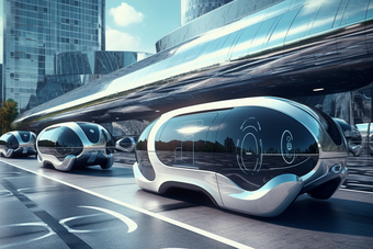 智慧城市无人驾驶车辆科技未来