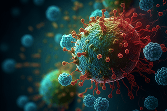 病毒及癌细胞微观摄影图2

