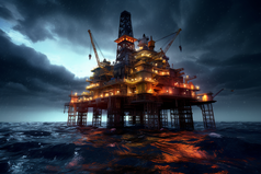 海上石油钻井平台摄影图22