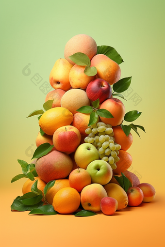夏日缤纷美味水果新鲜橙子