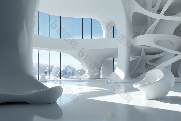 未来风建筑设计科技感现代感