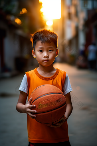 男孩拿着篮球运动<strong>人物</strong>亚洲