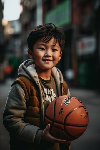 男孩拿着篮球运动体育人物特写