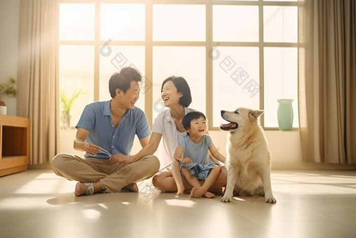 温馨家庭合影高清全家福和谐图片-包图网
