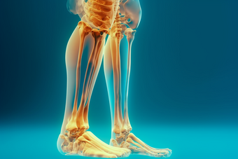 <strong>人体骨骼</strong>透视图膝盖x射线