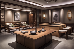 中国古典韵味茶室摄影图26