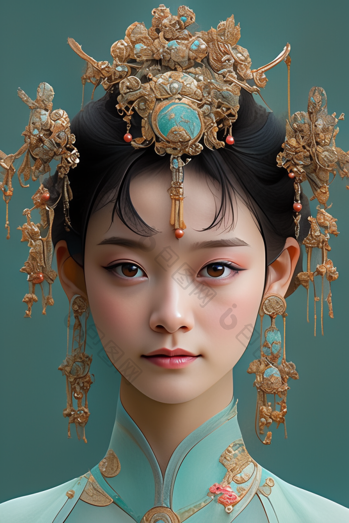 中国古代宫廷女子国风高清图片下载-包图网