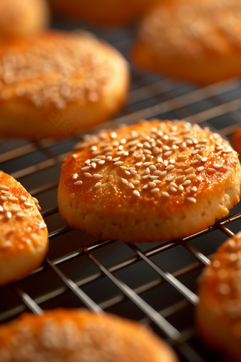 酥饼高清特写<strong>烘烤</strong>零食