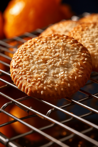 酥饼<strong>高清</strong>特写烘烤膨化食品