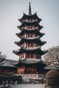 中国风塔楼建筑摄影图21