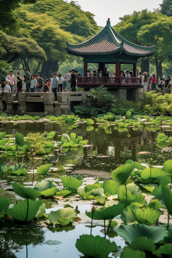 苏式园林庭院建筑