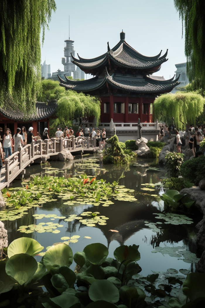 苏式园林图片-包图网