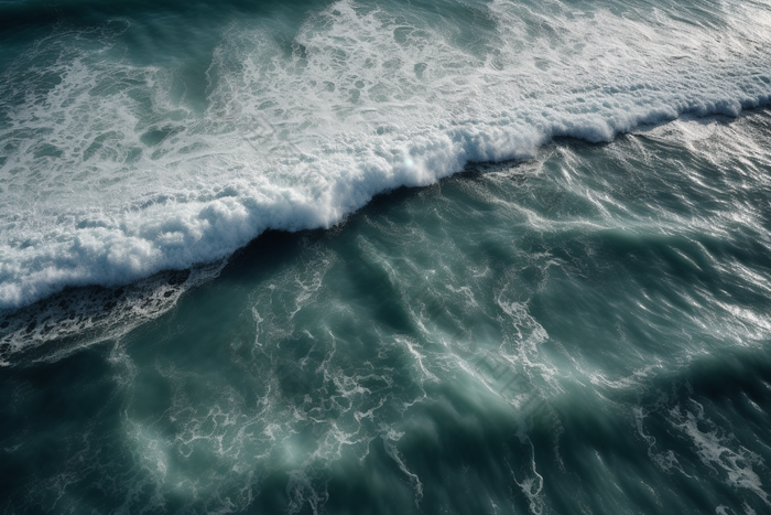 海面上的海浪水波涛