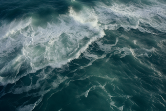 海面上的海浪水景