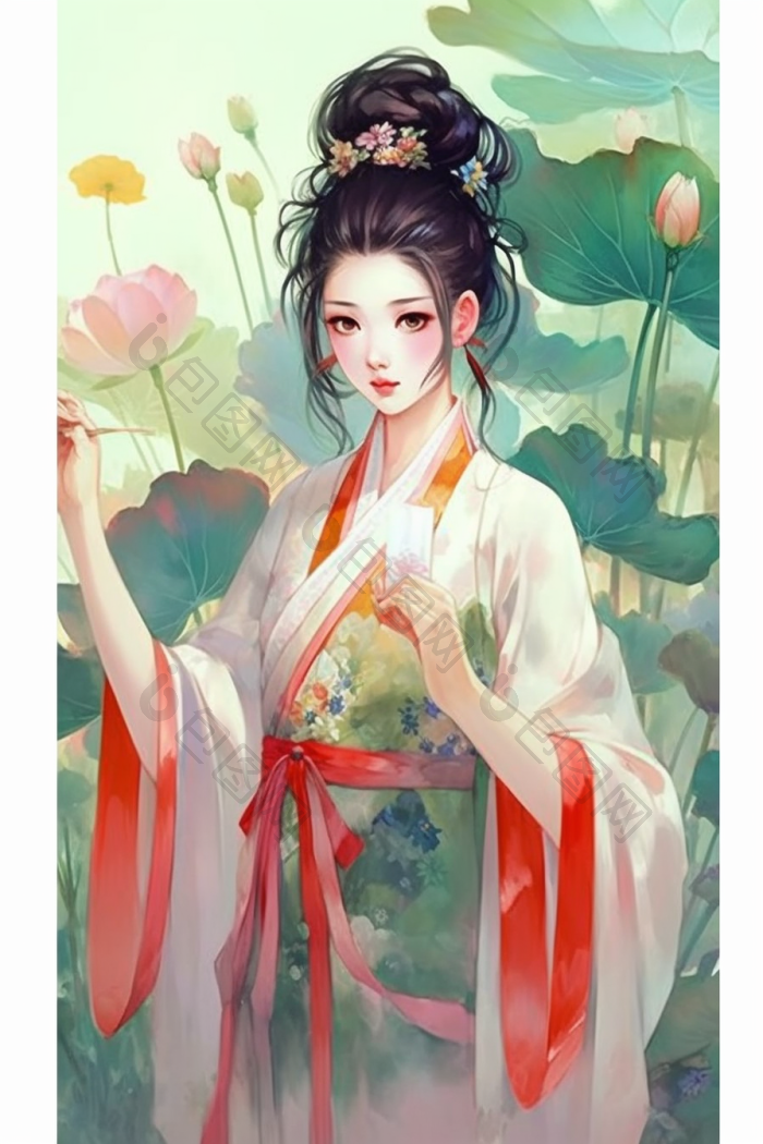 古代女子国风高清图片下载-包图网