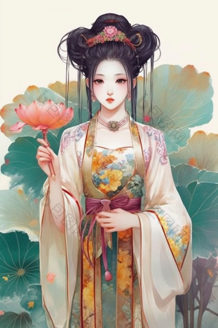 古代女子国风高清图片下载-包图网