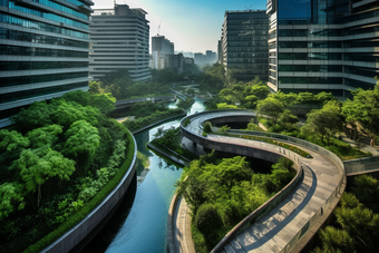 城市园林规划环艺空气