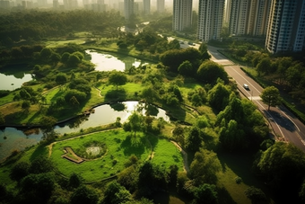 城市园林规划环境空气
