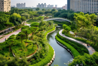 城市园林规划自然空气