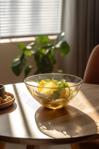 家居果盘温馨氛围沙拉玻璃盘