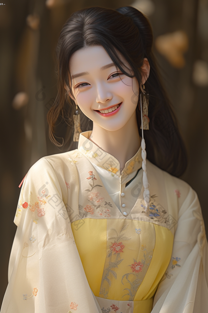 穿汉服的美女国风高清图片下载-包图网