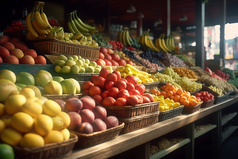 市场中的蔬果摊位摄影图15