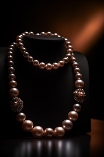 高级珠宝项链展示产品装饰品