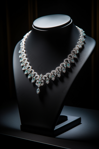 高级钻石项链展示首饰装饰品