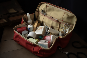 医疗包工具绷带治病药瓶