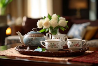 复古精美陶瓷茶具舒适生活