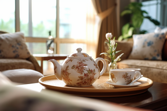 复古精美陶瓷茶具摄影图42