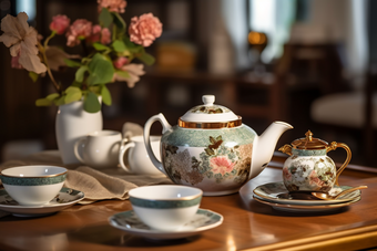 复古精美陶瓷茶具生活客厅