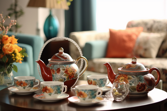 复古精美陶瓷茶具壶客厅