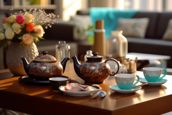 复古精美陶瓷茶具餐具具