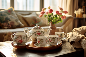 复古精美陶瓷茶具生活餐具