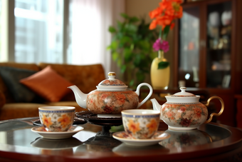 复古精美陶瓷茶具生活精致