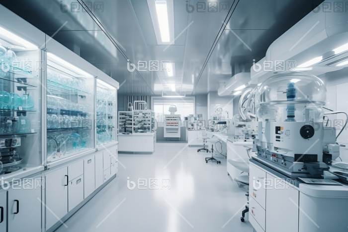 科学实验室场景摄影图图片-包图网