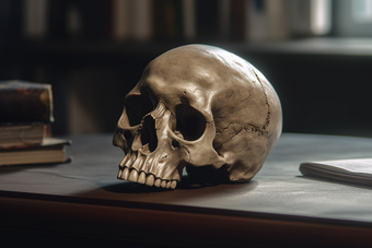 人体头骨骷髅医学模型摄影图33