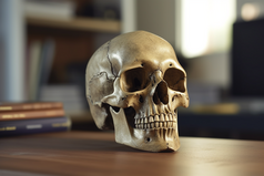 人体头骨骷髅医学模型摄影图22