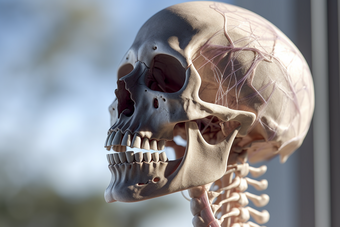 人体头骨骷髅医学模型摄影图27