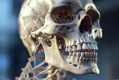 人体头骨骷髅医学模型摄影图25