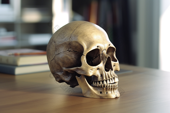 人体头骨骷髅医学模型摄影图15