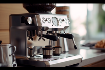 蒸汽研磨高级咖啡机摄影图43