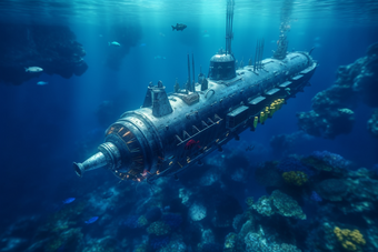 水下机器人潜艇摄影图29