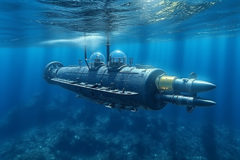 水下<strong>机器</strong>人潜艇摄影图5