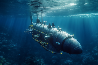 水下机器人潜艇摄影图21