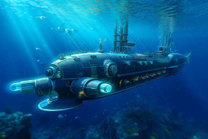 水下机器人潜艇摄影图20
